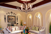 6 Light Faux Antler Chandelier Ceiling